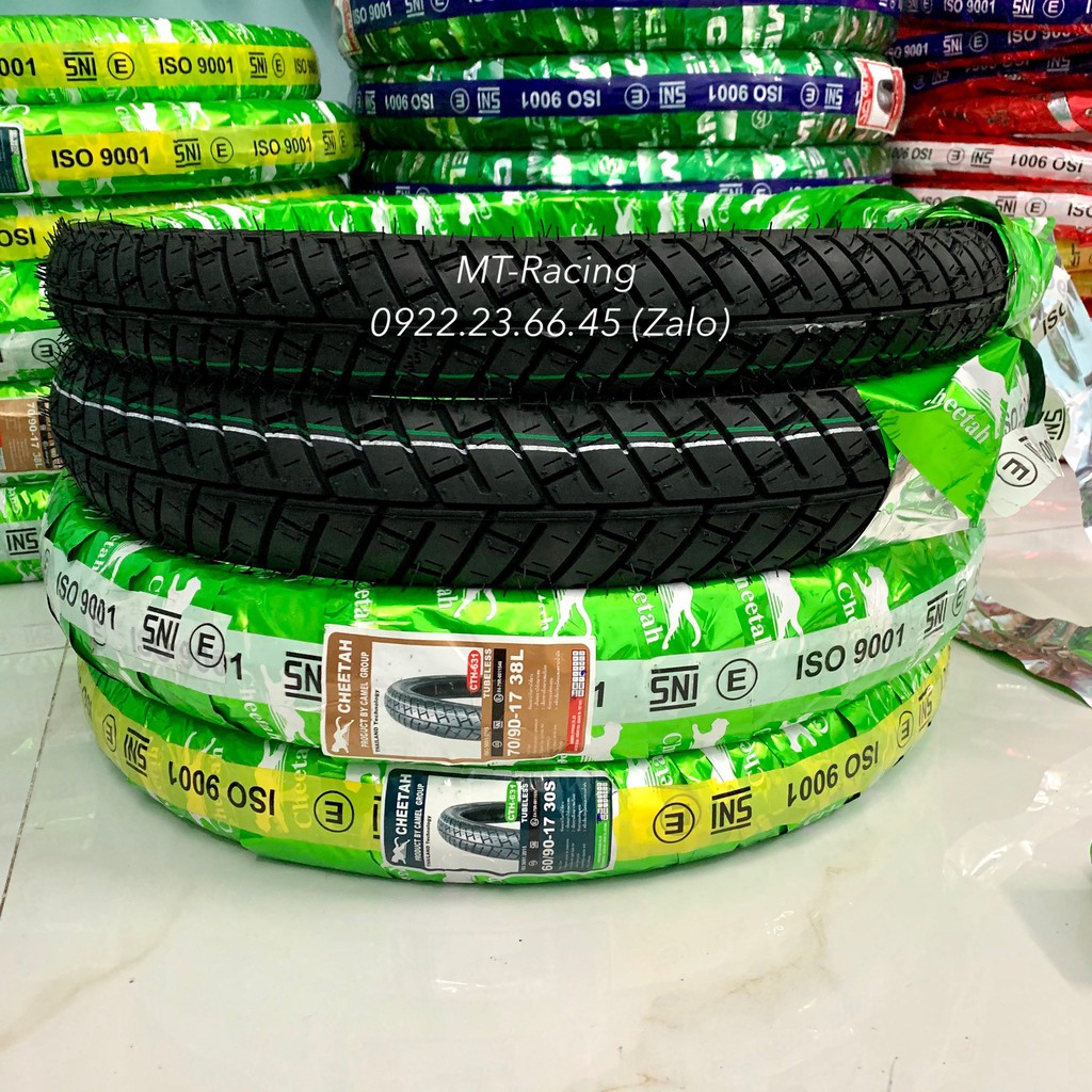 Cặp Vỏ Cheetah Thái Lan Tubeless Gai CityPro 60-70 Gắn Nhiều Dòng Xe (Satria, Sonic, Sirius, Wave, Future,..)