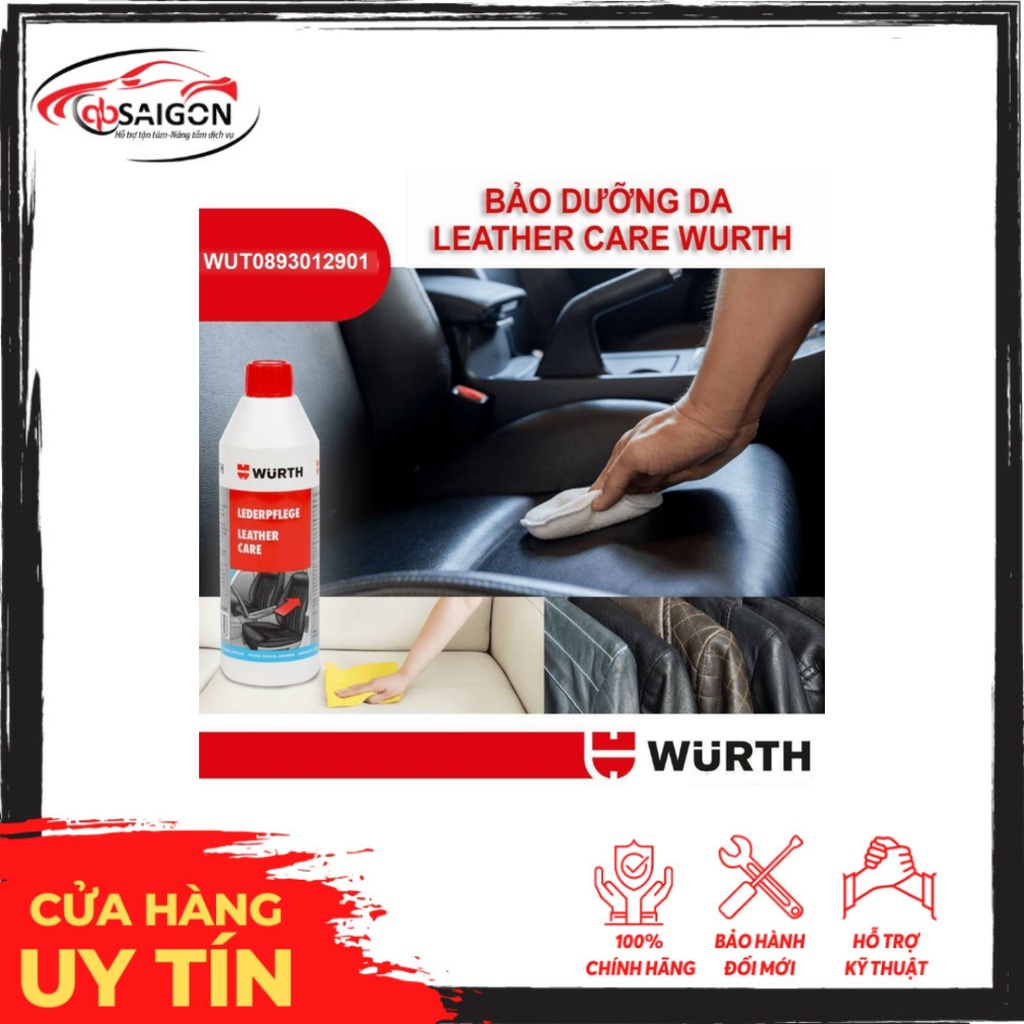 [Chính Hãng Hcm [Sỉ-Lẻ]] 🚗 Chất Bảo Dưỡng Ghế Da 500ml - Wurth - Đức - 0893012901