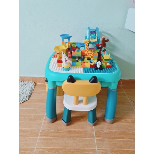 Bàn chơi đa năng tích hợp band ghép hình, bàn học, bàn câu cá, bảng vẽ đa năng