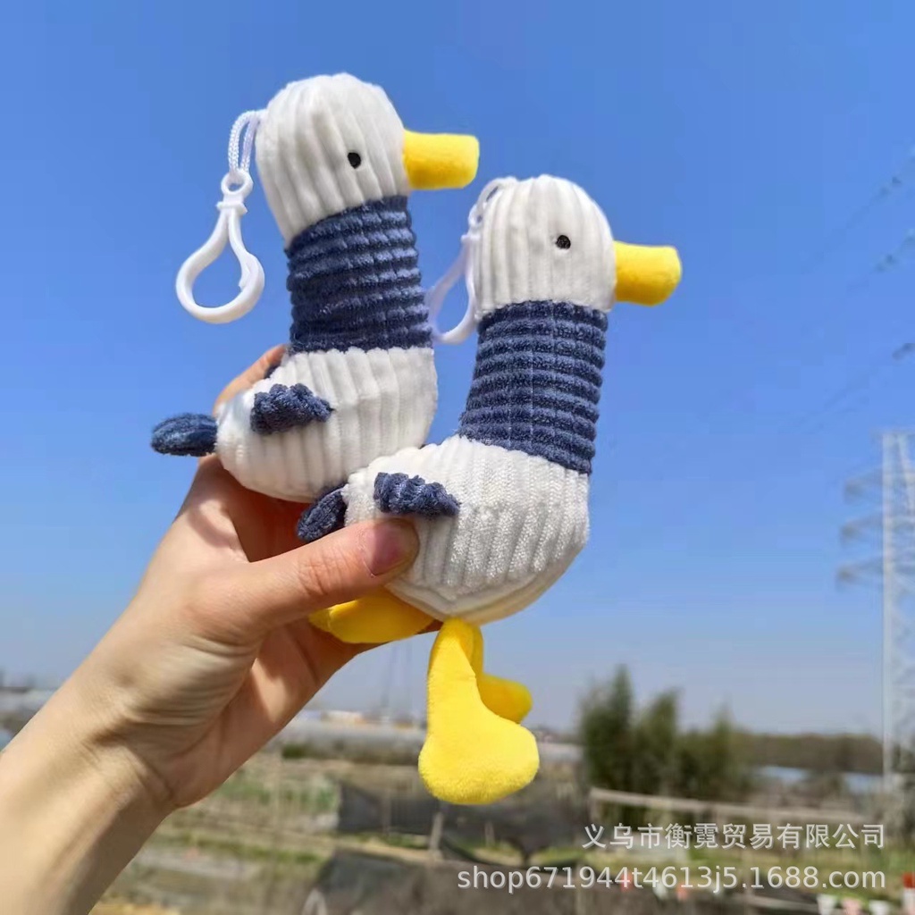 Móc khóa chú vịt cổ xanh nhồi bông dễ thương treo balo, trang trí túi xách đáng yêu  HQ 221