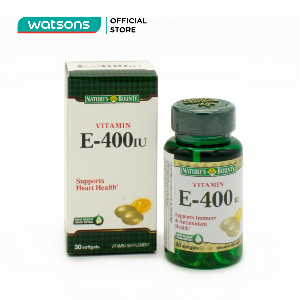 Viên Uống Nature's Bounty Vitamin E 400 IU 30 Viên