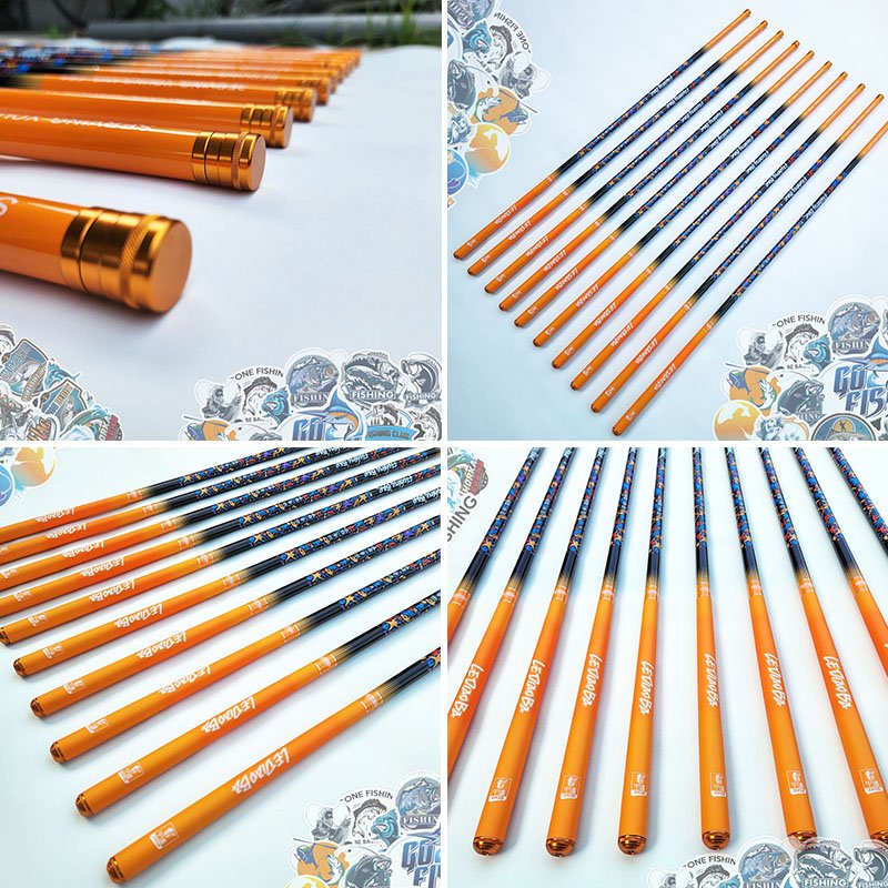 Cần câu đài Thanh xuân phong nhã 6H tặng kèm 1 ngọn phụ - Tông màu Cam trẻ trung