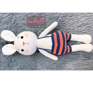 Thỏ chân dài bằng len handmade