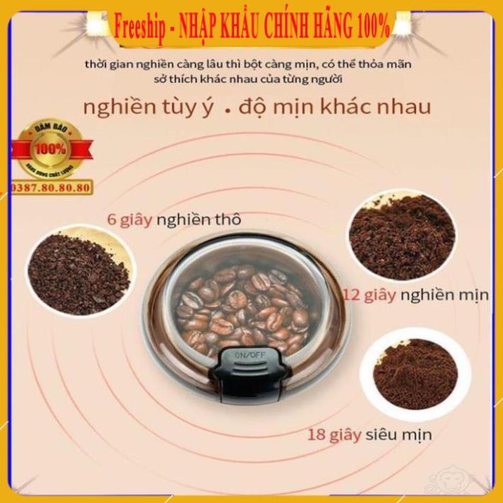 [ PHIÊN BẢN MỚI ] Máy xay cà phê hạt và xay tất cả các loại hạt khô/ Máy xay cầm tay mini đa năng sạc điện xay tỏi ớt