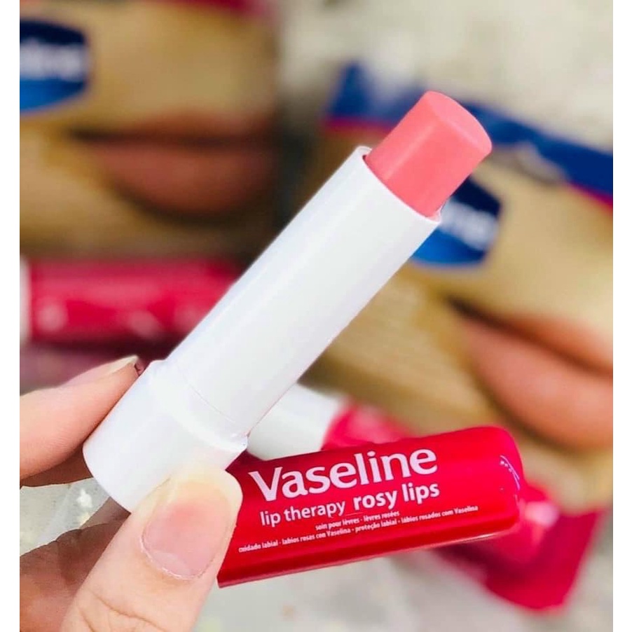 Son Sáp Dưỡng Ẩm Vaseline Đa Năng Mỹ (Dưỡng mềm môi, Dài mi...)
