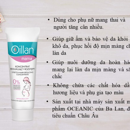 Kem ngừa rạn OILLAN MAMA STRETCH MARKS REDUCING CONCENTRATE - Khắc phục tình trạng rạn da cho mẹ bầu