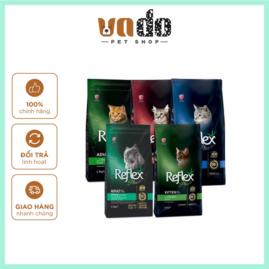 Hạt Reflex Adult - Thức ăn dành cho mèo trưởng thành, túi 1.5kg