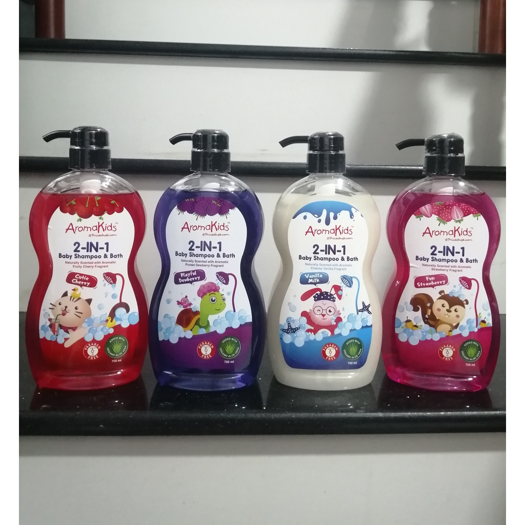SỮA TẮM GỘI 2IN 1 AROMAKIDS 750ML - MALAYSIA