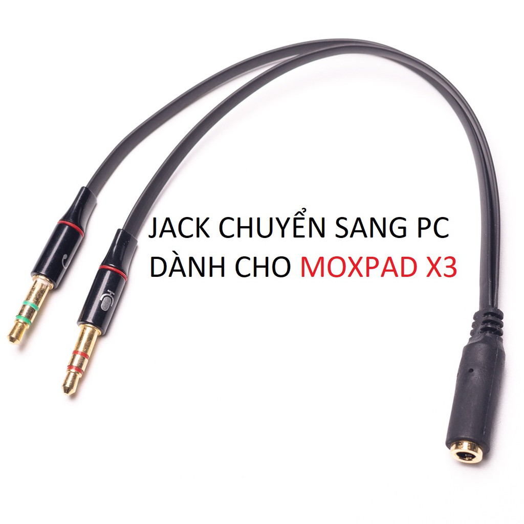 JACK CHUYỂN TAI NGHE 1 CHÂN SANG AUDIO VÀ MICRO (1 CÁI RA 2 ĐỰC)