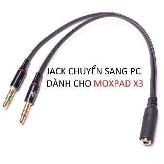 JACK CHUYỂN TAI NGHE 1 CHÂN SANG AUDIO VÀ MICRO (1 CÁI RA 2 ĐỰC)