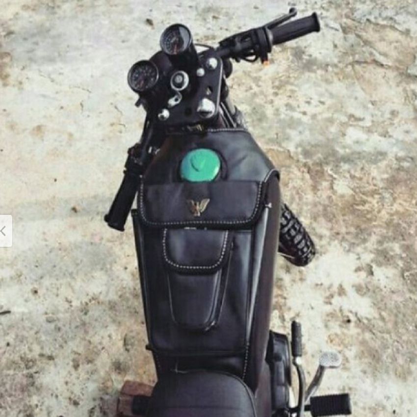 Túi da treo bình xăng xe máy xe moto thời trang phong cách cao cấp
