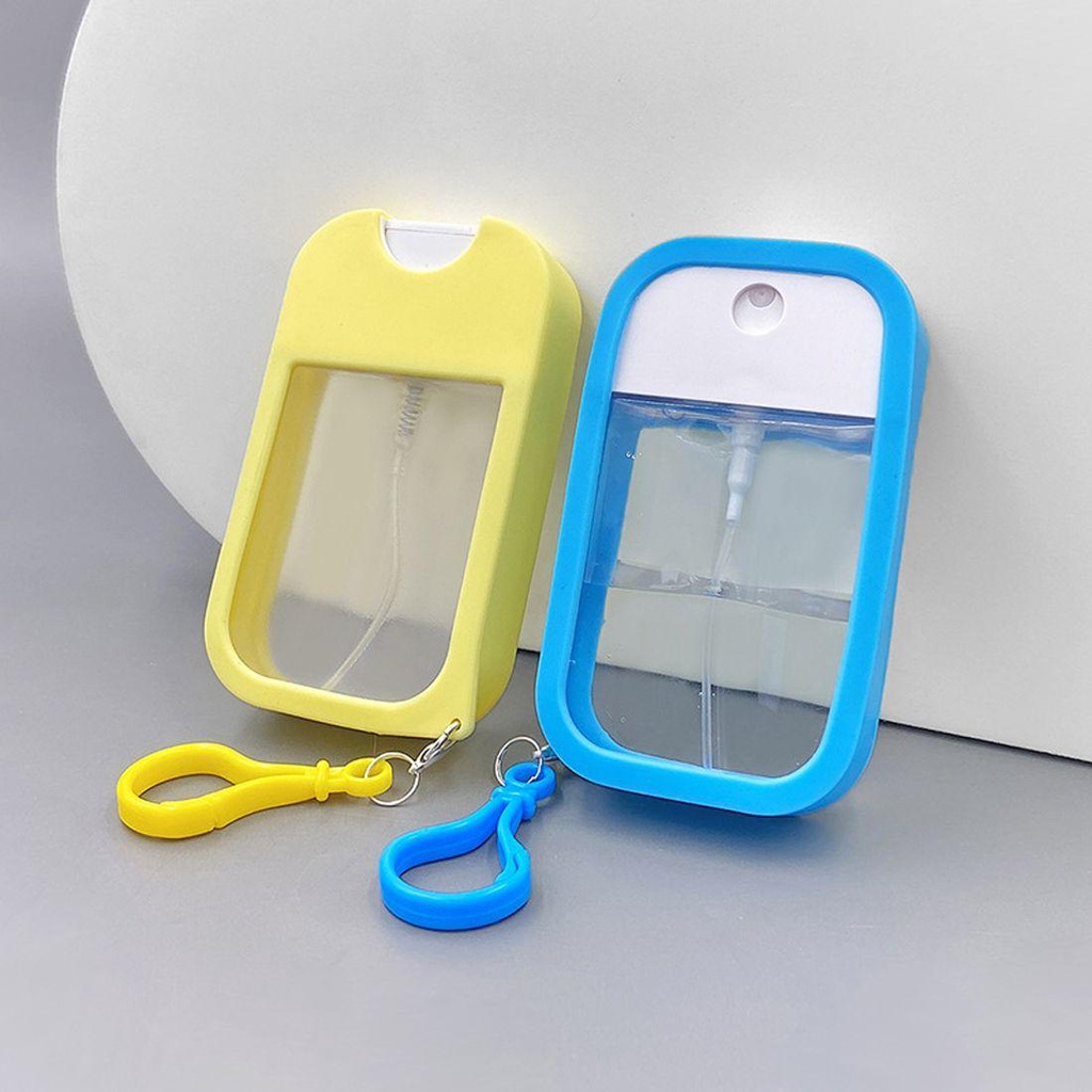 Bình Đựng Nước Hoa Dạng Xịt 45ml Bằng Silicone Kèm Móc Tiện Lợi