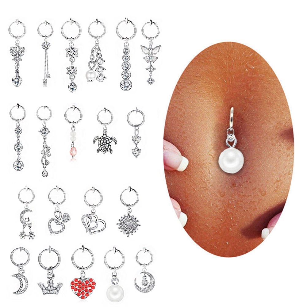 Khuyên Xỏ Rốn Đính Đá Thời Trang Cá Tính