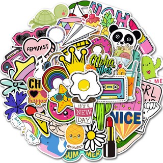 Sticker PHONG CÁCH VUI NHỘN nhựa PVC không thấm nước, dán nón bảo hiểm, laptop, điện thoại, Vali, xe,  Cực COOL#32