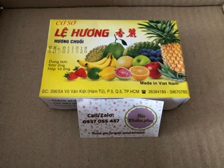 10 ống dầu chuối