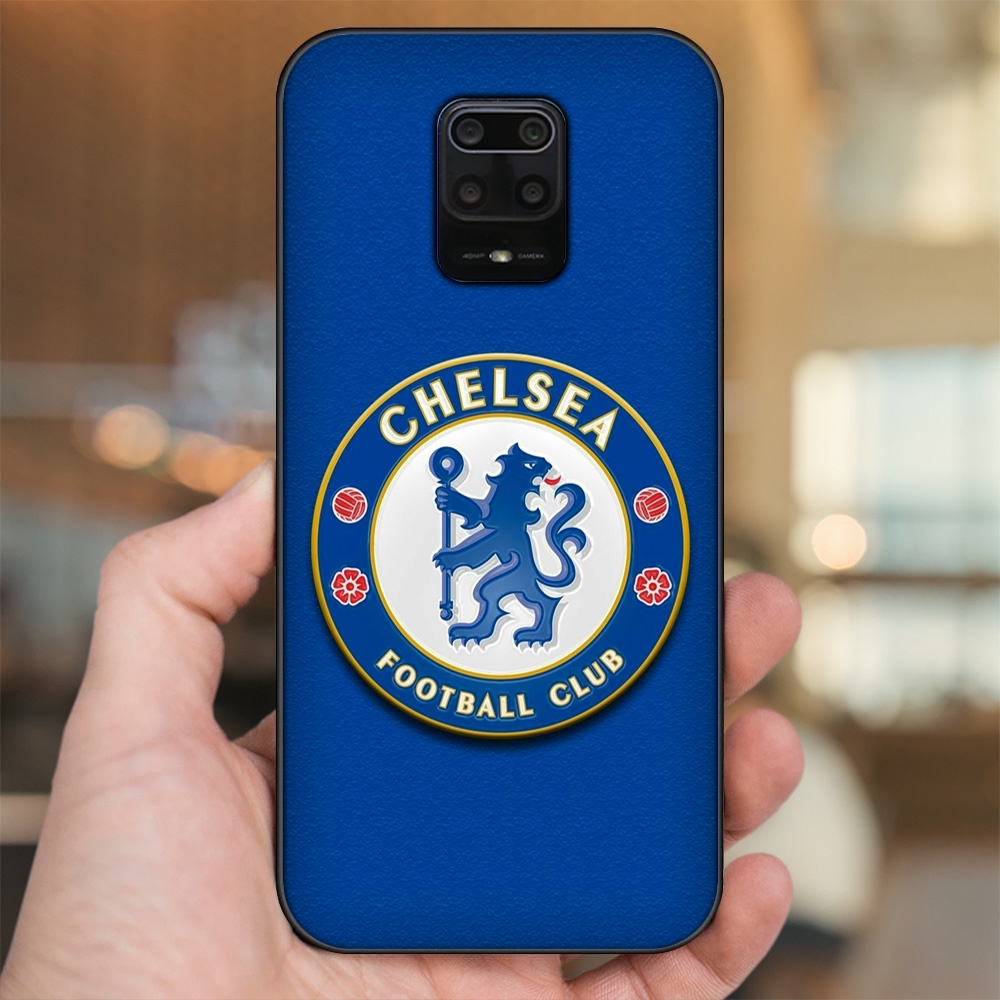 Ốp lưng Xiaomi Redmi Note 9s, Note 9 Pro viền đen in hình Chelsea FC