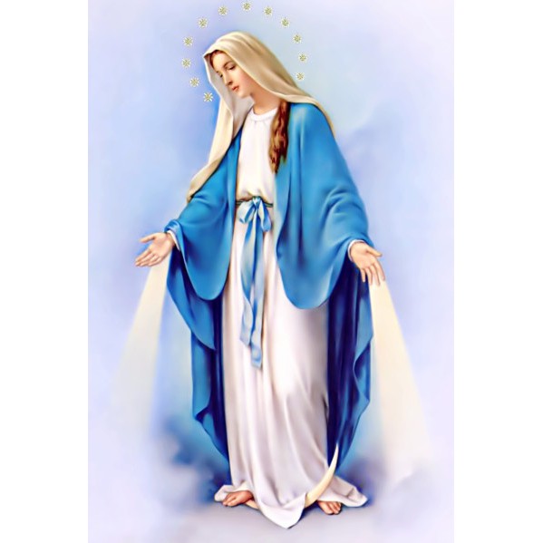 Tranh đính full đá Đức Mẹ Maria