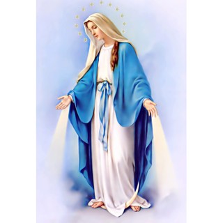 Tranh đính full đá Đức Mẹ Maria