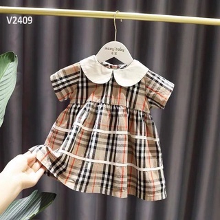 Váy kẻ caro bé gái 2-8 tuổi hàng đẹp