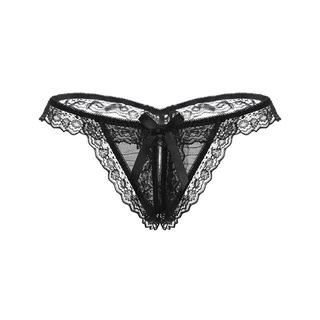 Quần Lót Ren Sexy Xẻ Đáy Lưới Xuyên Thấu Phối Nơ Xinh, Quần Lót Lọt Khe Nữ IBRA's STORE I43 Nơ