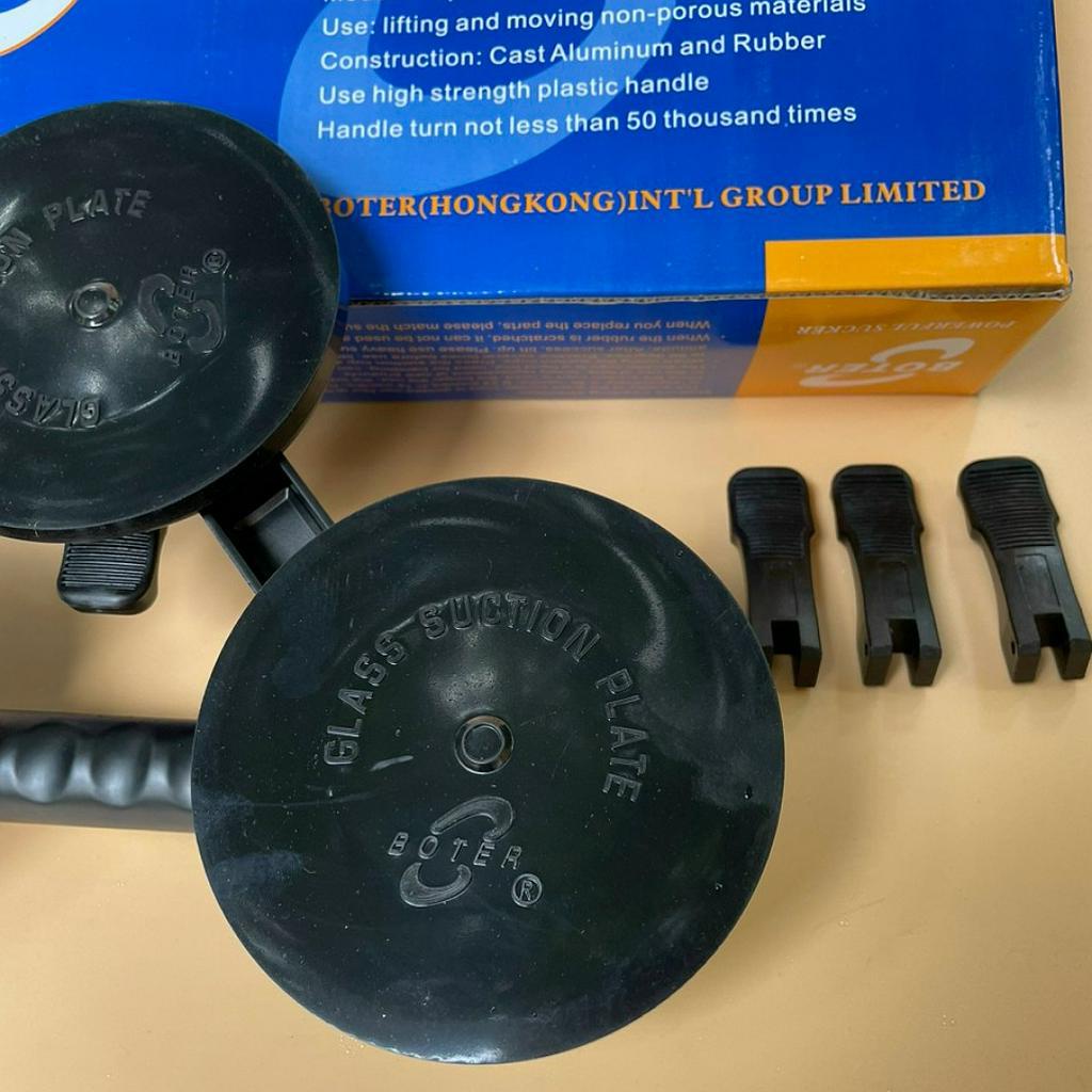 Hít kính 3 chấu hiệu BOTER cao cấp bản to 12,5cm nâng 210kg tay cầm chống trượt