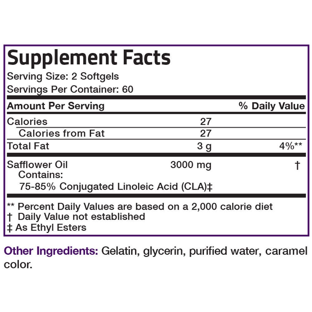 Organic Vitamin CLA 3000 - 120 viên Mỹ - Giảm cân tự nhiên