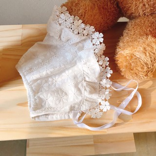 Mũ bonnet ren tiểu thư cho bé