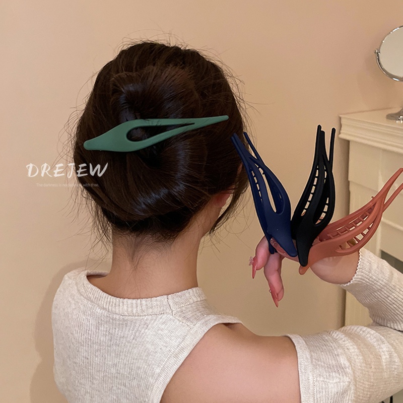 Kẹp Tóc Mỏ Vịt Màu Sắc Đơn Giản Phong Cách Hàn Quốc Dễ Phối Đồ