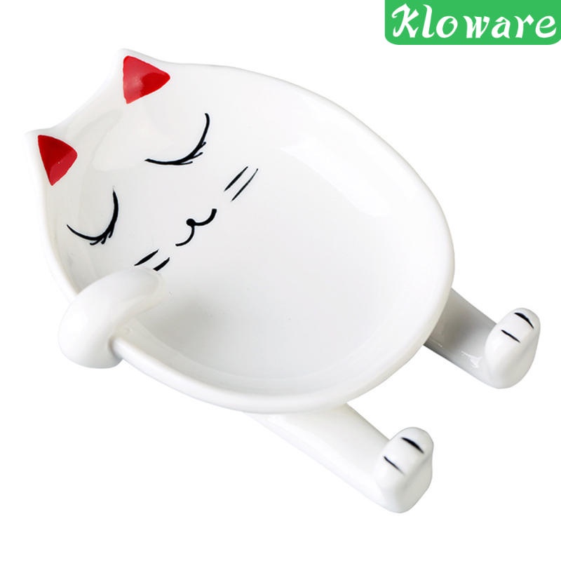Đế Gác Muỗng Bằng Sứ Hình Mèo Kitty Dễ Thương
