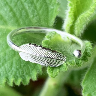 Nhẫn bạc nữ PANMILA - Nhẫn lông vũ (TS-NN-A4)