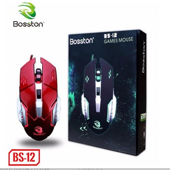 Chuột game có dây Bosston BS12 Led cao cấp.