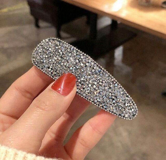 Kẹp Mái Đính Đá Nhân Tạo, Cườm Lấp Lánh