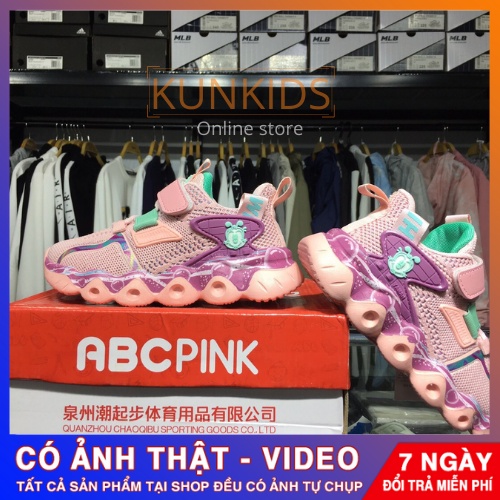 🚚【FREESHIP】🌺giầy thể thao bé gái siêu nhẹ đế êm quai dán với lưới thoáng khí từ 6-7-8-9-10-11-12-13 tuổi
