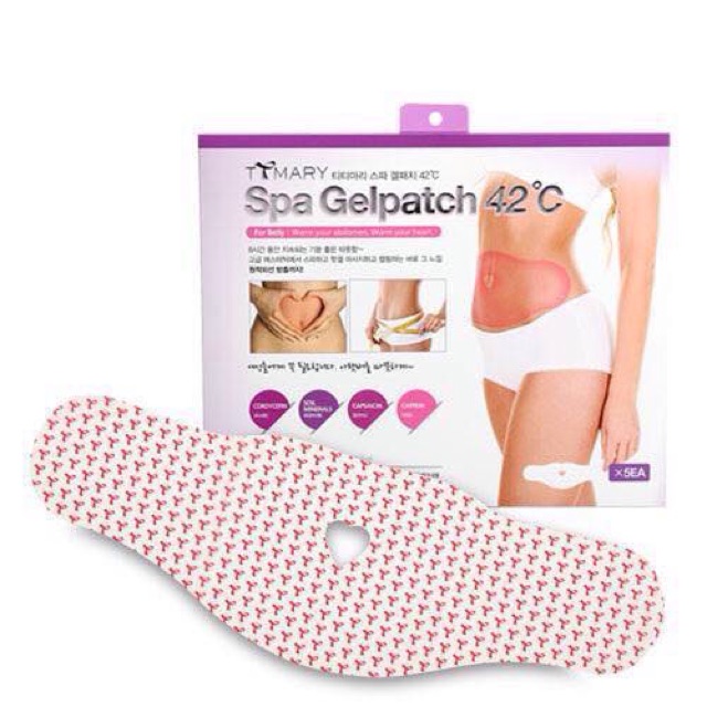 miếng dán tan mỡ bụng spa Gelpath 42độ
