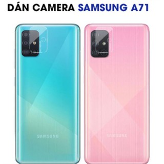 Miếng dán cường lực dẻo nano Japan bảo vệ camera Samsung A71 có lỗ đèn Flash