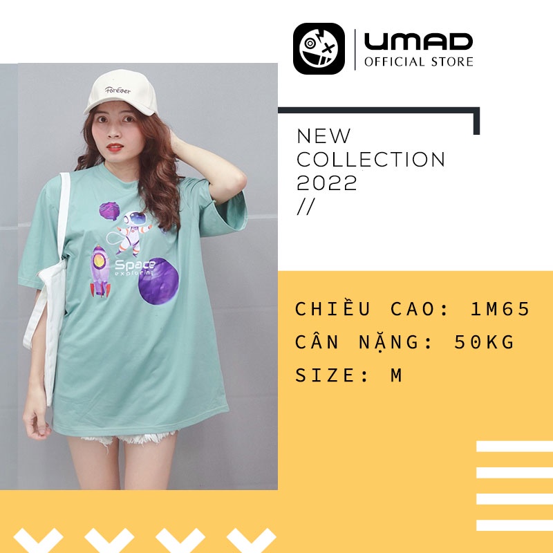 Áo Thun Oversize UMAD mẫu SPACE PLANET Unisex form rộng tay lỡ phong cách Ulzzang năng động nhiều màu cá tính hot trend