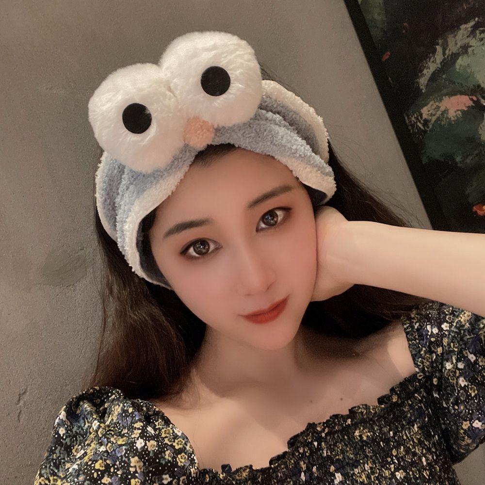 Fallforbeauty Băng Đô Cài Tóc Hình Đôi Mắt Hoạt Hình Ngọt Ngào Tiện Dụng Cho Nữ