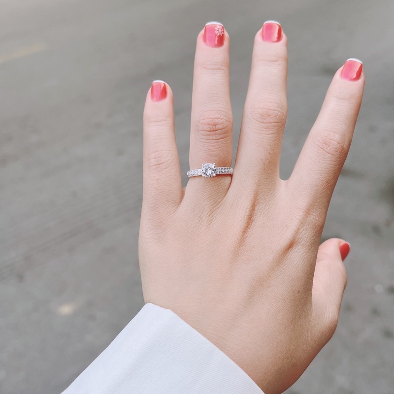 Nhẫn bạc nữ DaLiA Jewelry nhẫn bạc đính đá bạc 925 sáng đẹp