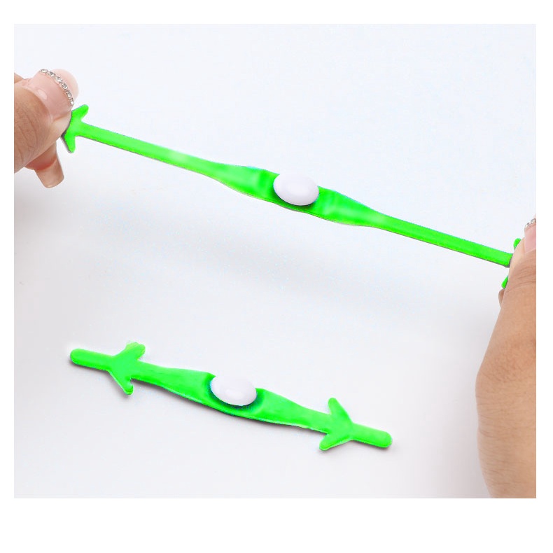 Hàng Có Sẵn! Set 12 Dây Giày Silicon Cao Su Phản Quang Không Cần Buộc Dành Cho Người Lớn Và Trẻ Em