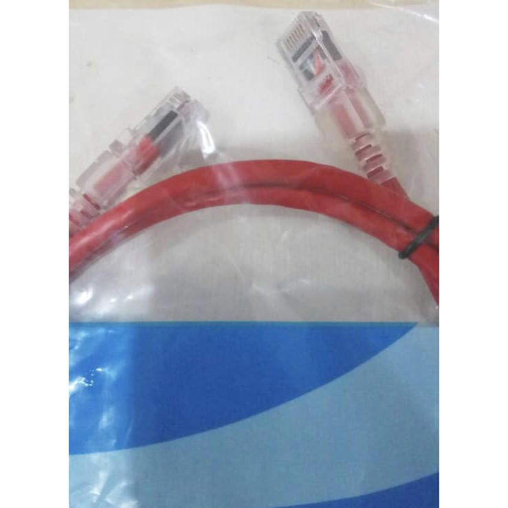 Amp Patch Cord Cat5e 7feet Red / 2m Lan Cat5e Cable