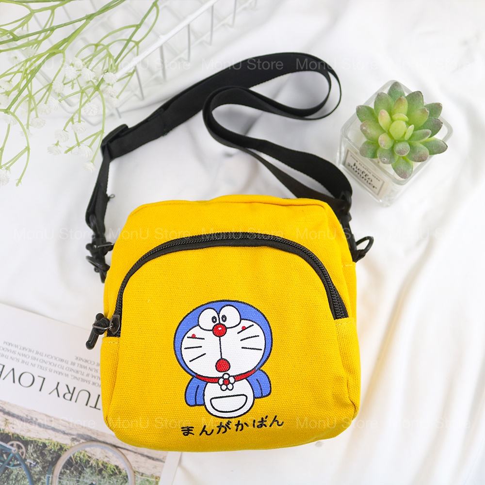 Túi đeo chéo 17x17cm hình DORAEMON DOREMON dễ thương cute MON0040 TooYoo