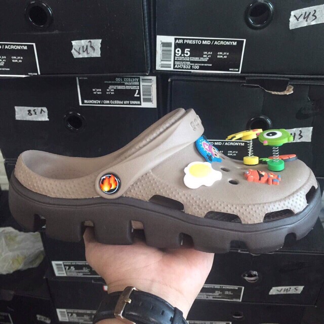 [Tặng 12 sticker + Hộp cá sấu] Sẵn Hàng đẹp nhất Dép Sục đi mưa Sẵn 25 màu Nam Nữ | BigBuy360 - bigbuy360.vn