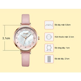 Đồng hồ nữ JULIUS JA-1098D dây da