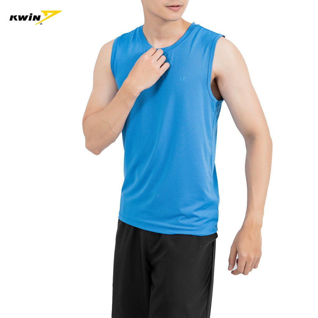 Áo ba lỗ nam, tanktop tập gym KWIN 2 màu trẻ trung nam tính, chất co giãn, thoáng khí - ITT001S1