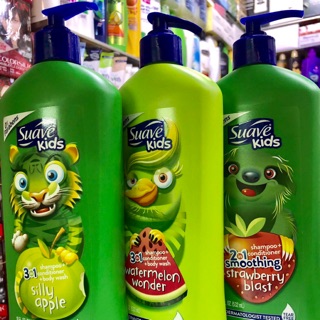 Sữa tắm gội xã cho bé suave kid 3in1 mẫu mới