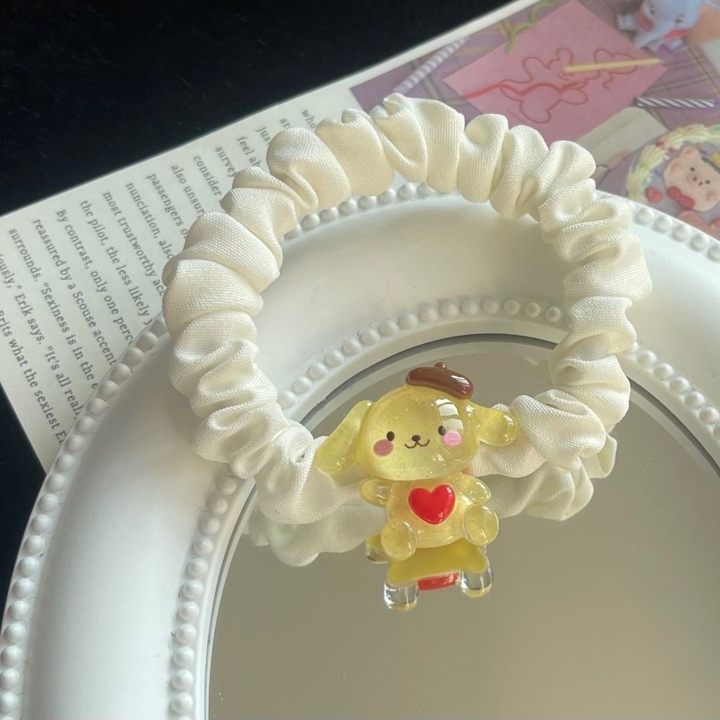 Dây Buộc Tóc Trong Suốt Họa Tiết Melody Kulomi Dễ Thương Dành Cho Nữ