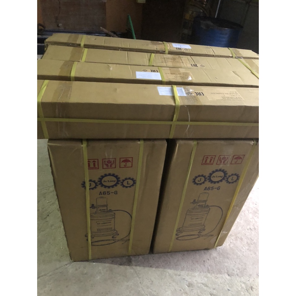 Thùng bơm mỡ,Máy bơm mỡ bò bằng khí nén Jolong A65G