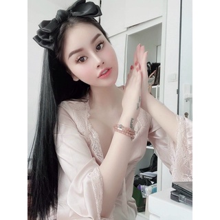 VÁY LỤA NUDE DÁNG DÀI XINH