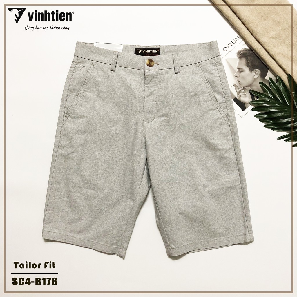 Quần Short Nam Vĩnh Tiến Dáng Tailor Fit 345 - B178