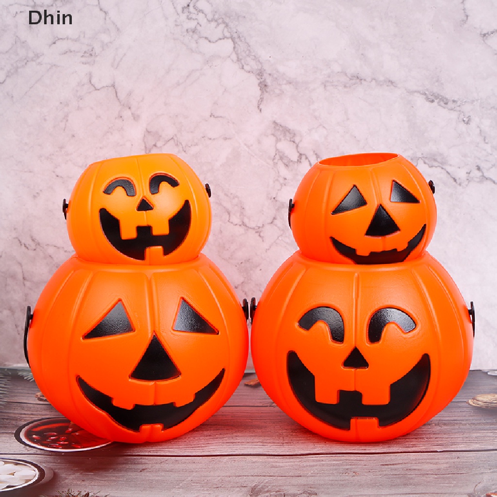 Xô Nhựa Đựng Bí Ngô Trang Trí Halloween